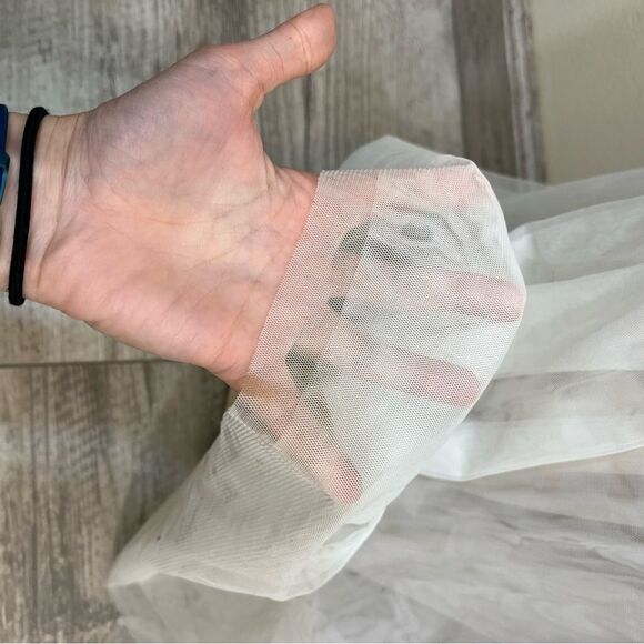 BHLDN Anthropologie Sinclair Beaded Long Sleeve Wedding Dress 14 - Picture 12 of 16